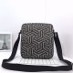 Gucci Geometric Print Front Zipper Messenger Bag 