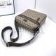 Gucci GG  Monogram Canvas Coated Messenger Bag