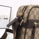 Gucci GG  Monogram Canvas Coated Messenger Bag