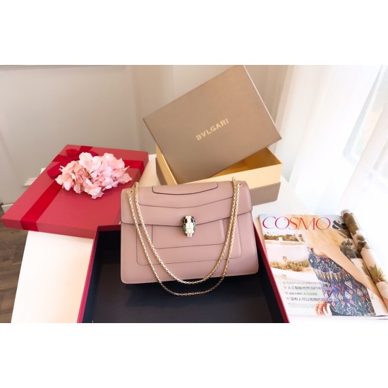 Bvlgari Serpenti Forever Pink Shoulder Bag 