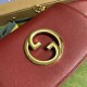 GUCCI ‎698643 BLONDIE BAG IN Red LEATHER 