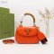 Gucci Bamboo 1947 Small Top Handle Bag  Orange