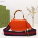 Gucci Bamboo 1947 Small Top Handle Bag  Orange