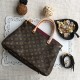 LOUIS VUITTON  MONOGRAM COATED CAVAS AND CERISE LEATHER PALLAS BB GOLD HEARDWARE HANDBAG