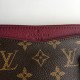 LOUIS VUITTON  MONOGRAM COATED CAVAS AND CERISE LEATHER PALLAS BB GOLD HEARDWARE HANDBAG