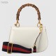 Gucci Bamboo 1947 small top handle bag white